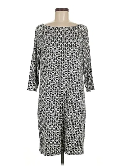 Pre-owned Jjill Casual Dress In Gray