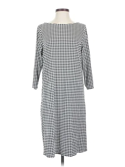 Pre-owned Jjill Casual Dress In Gray