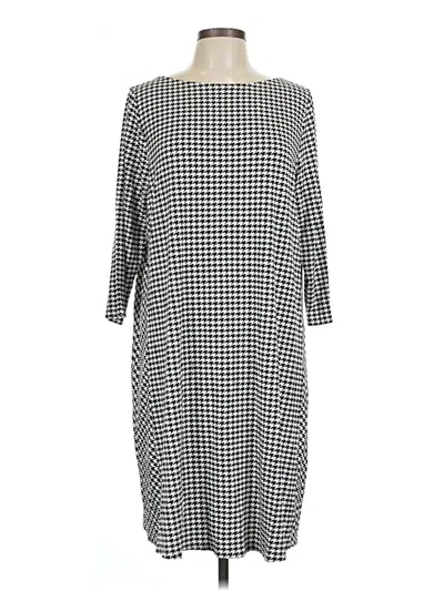 Pre-owned Jjill Casual Dress In Gray