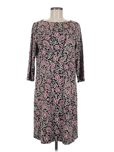 Pre-owned Jjill Casual Dress In Gray