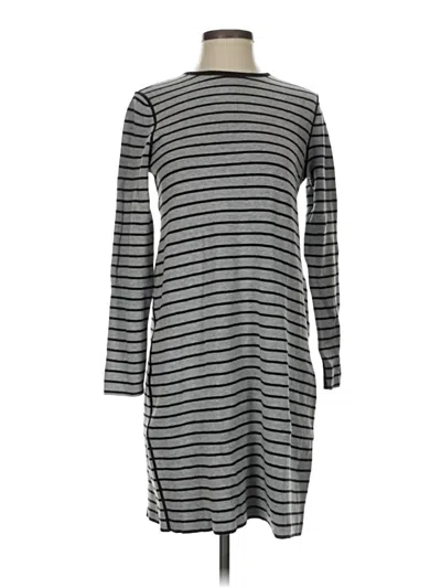 Pre-owned Jjill Casual Dress In Gray