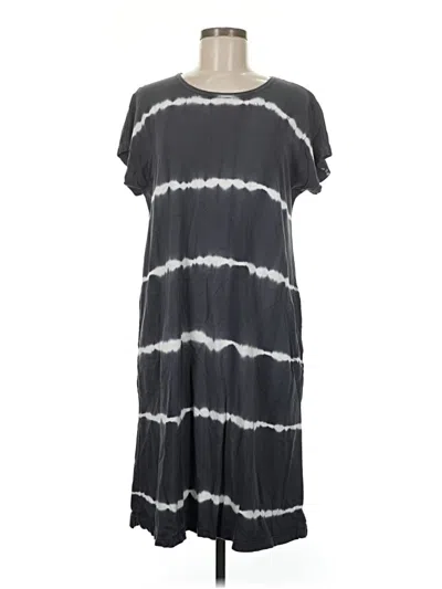 Pre-owned Jjill Casual Dress In Gray