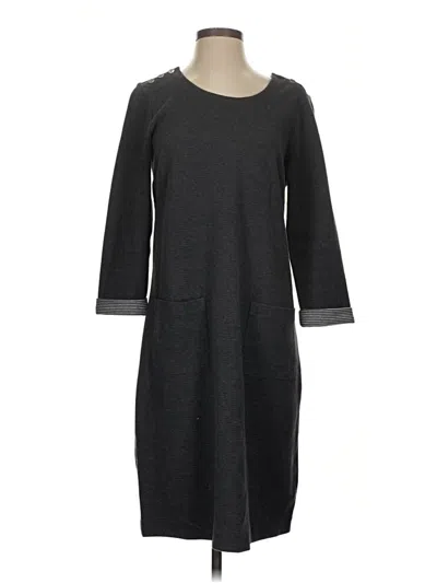 Pre-owned Jjill Casual Dress In Gray
