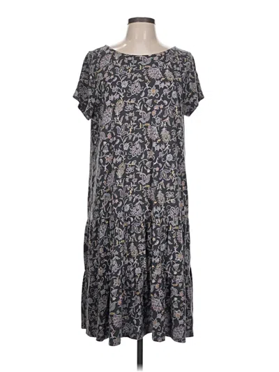 Pre-owned Jjill Casual Dress In Gray