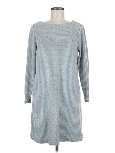 Pre-owned Jjill Casual Dress In Gray