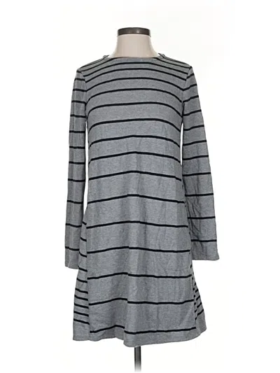 Pre-owned Jjill Casual Dress In Gray