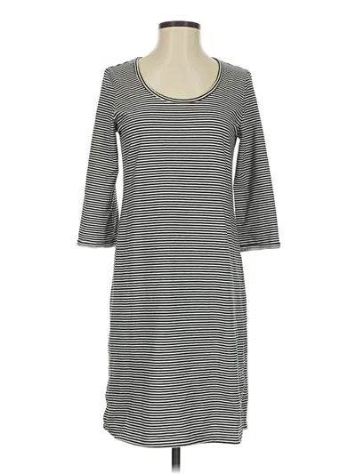 Pre-owned Jjill Casual Dress In Gray
