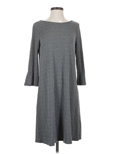Pre-owned Jjill Casual Dress In Gray