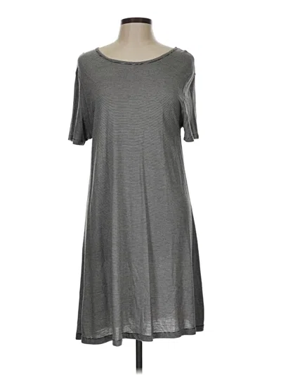 Pre-owned Jjill Casual Dress In Gray