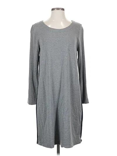 Pre-owned Jjill Casual Dress In Gray