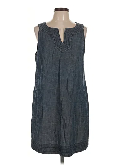Pre-owned Jjill Casual Dress In Gray