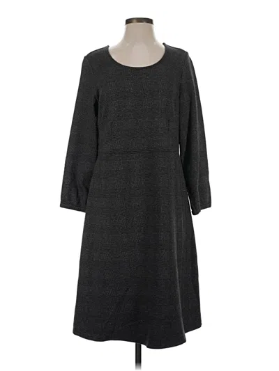 Pre-owned Jjill Casual Dress In Gray