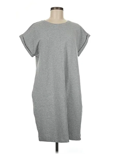Pre-owned Jjill Casual Dress In Gray