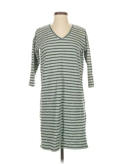 Pre-owned Jjill Casual Dress In Green