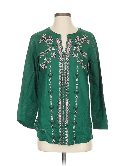 Pre-owned Jjill Casual Dress In Green