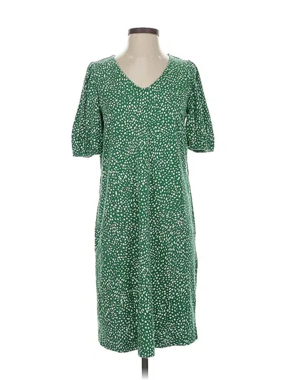 Pre-owned Jjill Casual Dress In Green