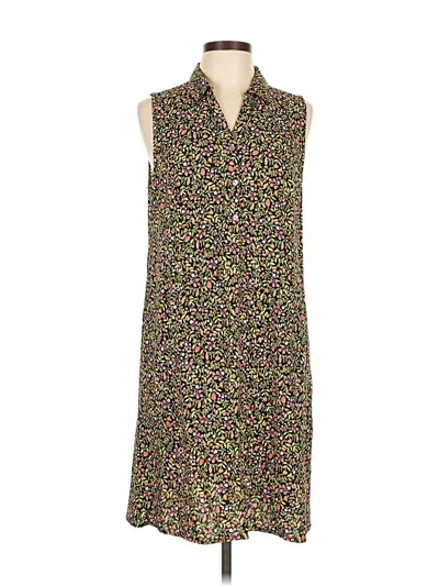 Pre-owned Jjill Casual Dress In Green