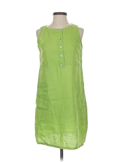 Pre-owned Jjill Casual Dress In Green