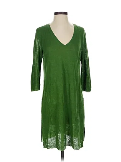 Pre-owned Jjill Casual Dress In Green