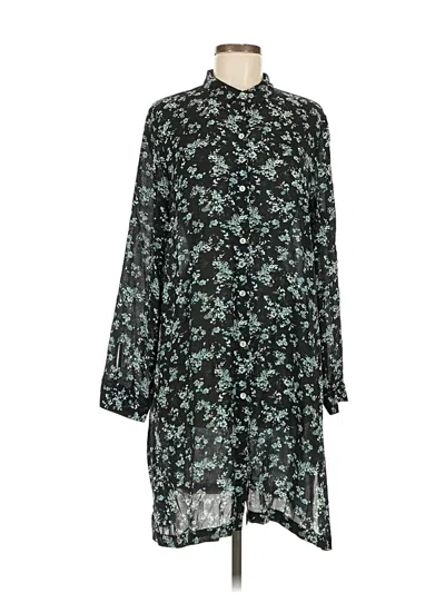 Pre-owned Jjill Casual Dress In Green
