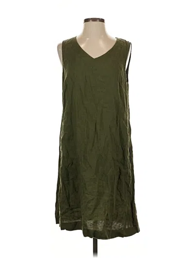Pre-owned Jjill Casual Dress In Green