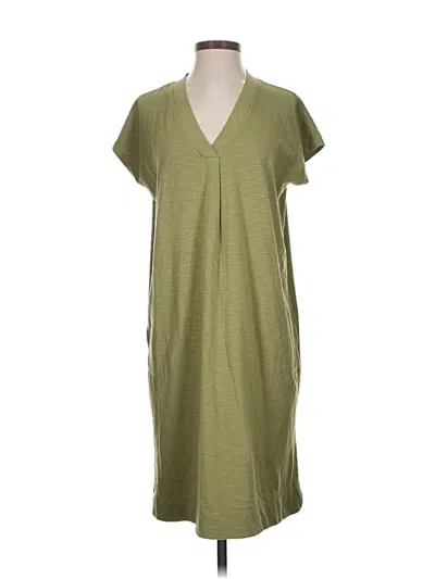 Pre-owned Jjill Casual Dress In Green