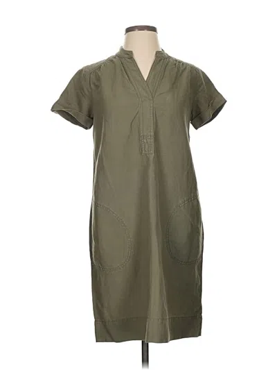 Pre-owned Jjill Casual Dress In Green