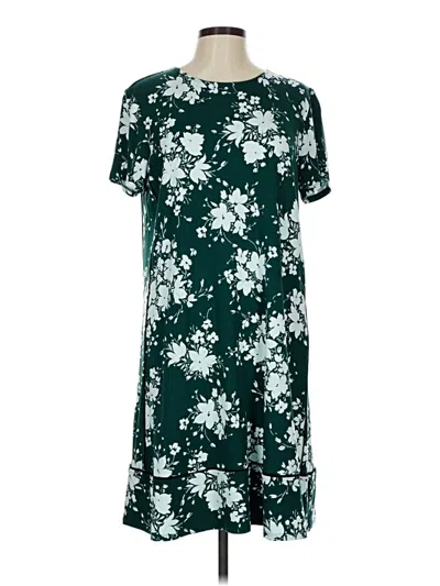 Pre-owned Jjill Casual Dress In Green