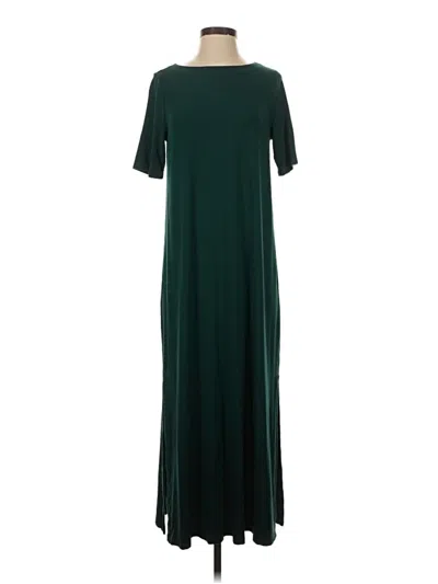 Pre-owned Jjill Casual Dress In Green