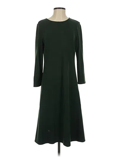 Pre-owned Jjill Casual Dress In Green
