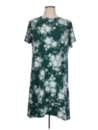 Pre-owned Jjill Casual Dress In Green