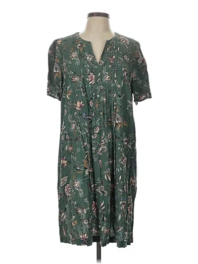 Pre-owned Jjill Casual Dress In Green