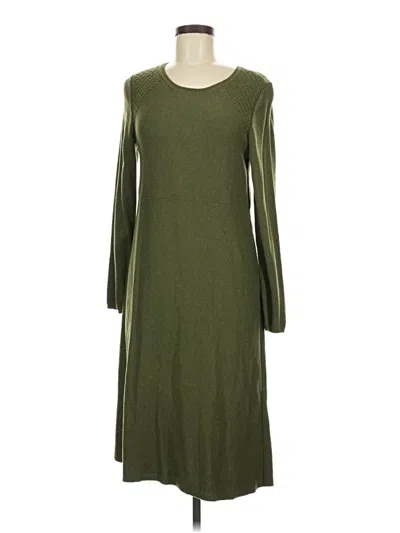 Pre-owned Jjill Casual Dress In Green