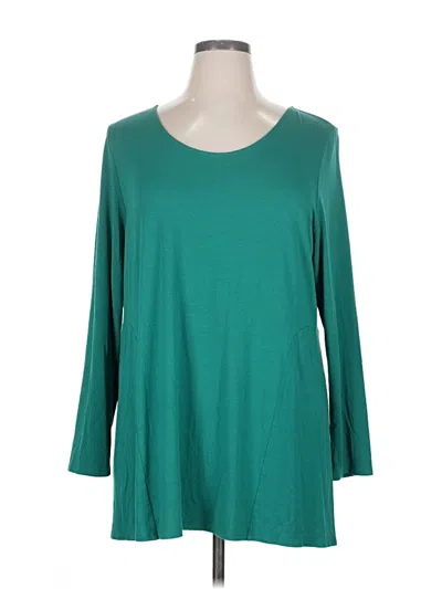 Pre-owned Jjill Casual Dress In Green
