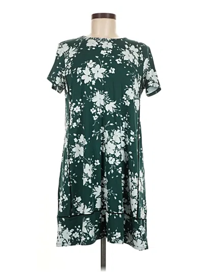 Pre-owned Jjill Casual Dress In Green