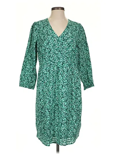 Pre-owned Jjill Casual Dress In Green