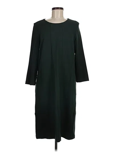 Pre-owned Jjill Casual Dress In Green