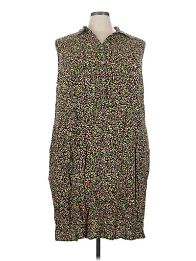 Pre-owned Jjill Casual Dress In Green