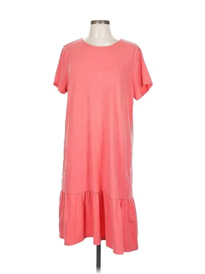Pre-owned Jjill Casual Dress In Pink
