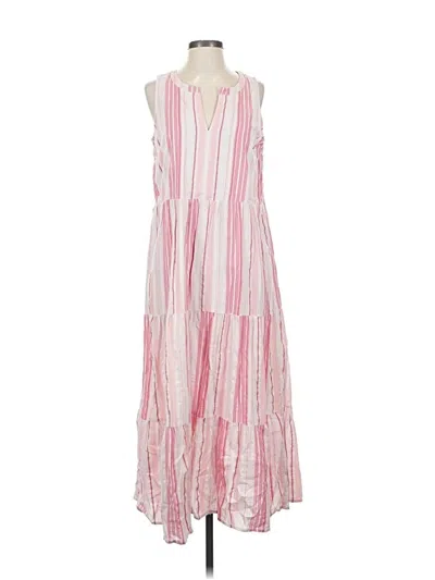 Pre-owned Jjill Casual Dress In Pink