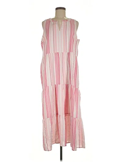 Pre-owned Jjill Casual Dress In Pink