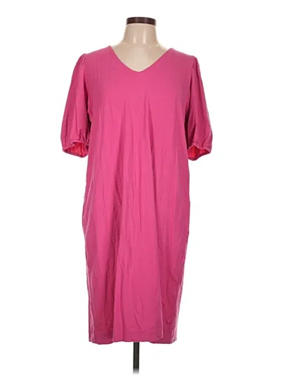 Pre-owned Jjill Casual Dress In Pink