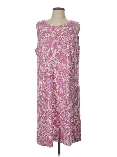 Pre-owned Jjill Casual Dress In Pink