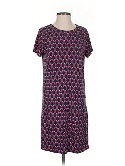 Pre-owned Jjill Casual Dress In Purple