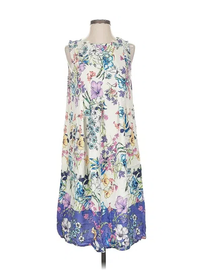 Pre-owned Jjill Casual Dress In Purple