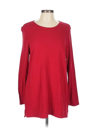 Pre-owned Jjill Casual Dress In Red