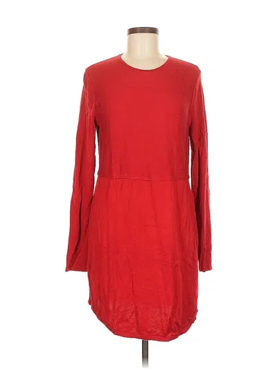 Pre-owned Jjill Casual Dress In Red