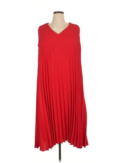 Pre-owned Jjill Casual Dress In Red