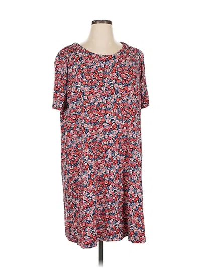 Pre-owned Jjill Casual Dress In Red