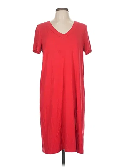 Pre-owned Jjill Casual Dress In Red